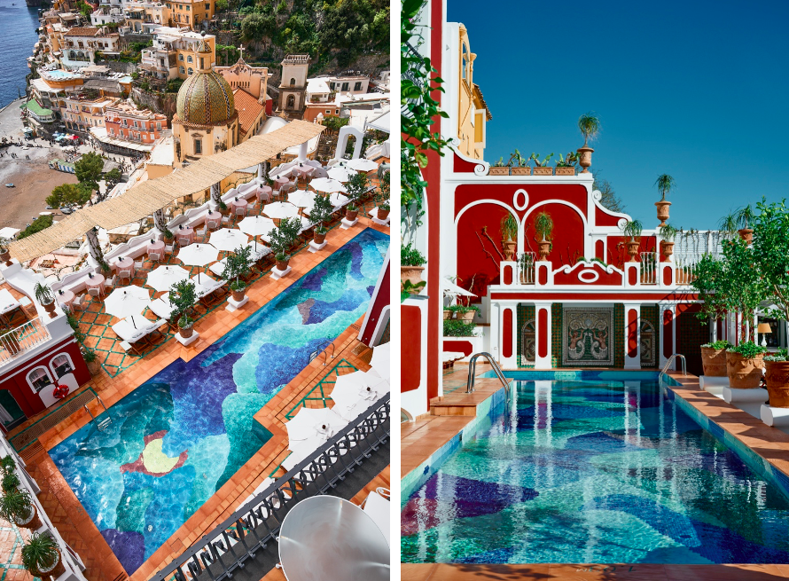 LE SIRENUSE'S SWIMMING POOL IS A WORK OF ART BY NICOLAS PARTY